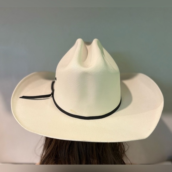 Smithbilt Hats Unisex White Cowboy Hat Size L/XL Cattleman Style - Picture 4 of 15